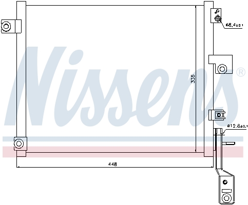 Конденсатор, кондиционер - 940171 NISSENS