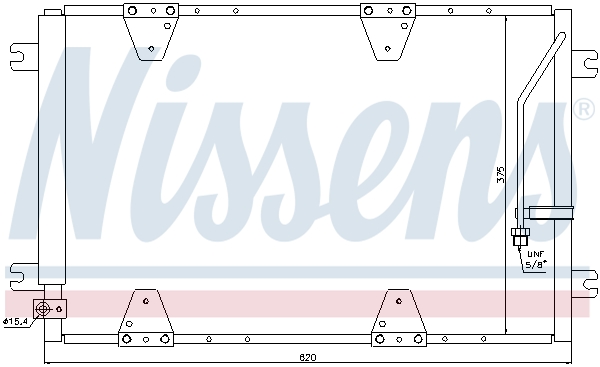Конденсатор, кондиционер - 940174 NISSENS