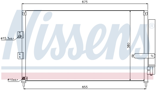 Конденсатор, кондиционер - 940197 NISSENS