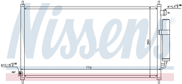 Condenser, air conditioning - 940237 NISSENS