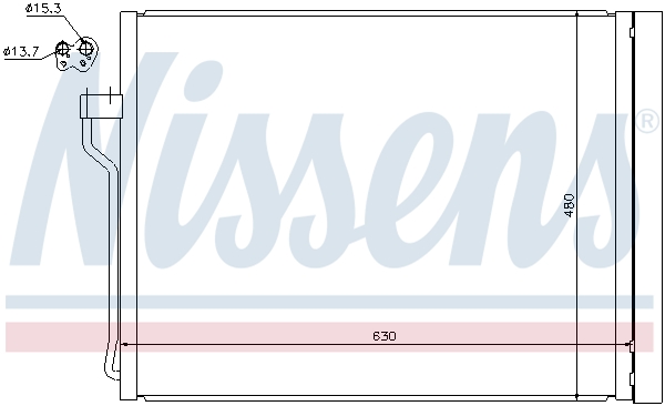 Конденсатор, кондиционер - 940288 NISSENS