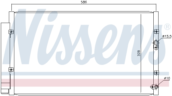 Конденсатор, кондиционер - 940366 NISSENS