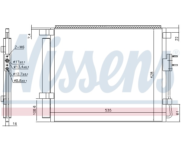 Condenser, air conditioning - 940391 NISSENS