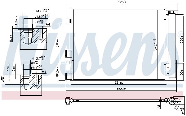 Конденсатор, кондиционер - 940404 NISSENS