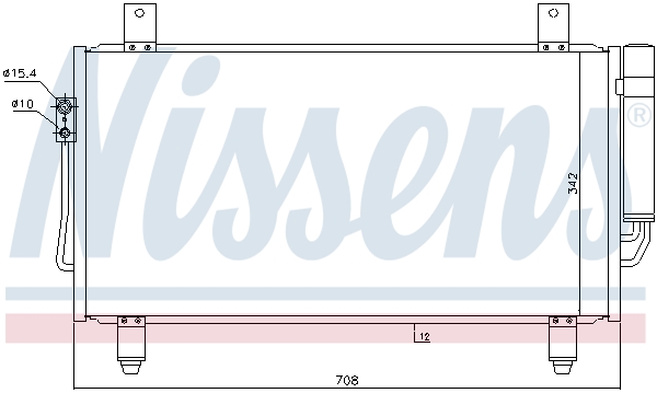 Конденсатор, кондиционер - 940435 NISSENS