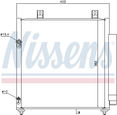Конденсатор, кондиционер - 940447 NISSENS