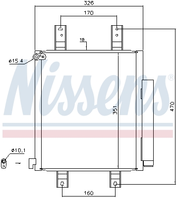 Конденсатор, кондиционер - 940554 NISSENS