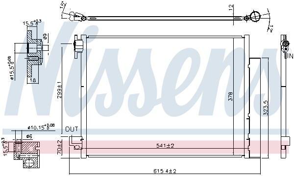 Конденсатор, кондиционер - 940593 NISSENS