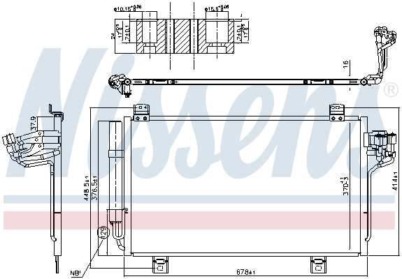 Конденсатор, кондиционер - 940775 NISSENS