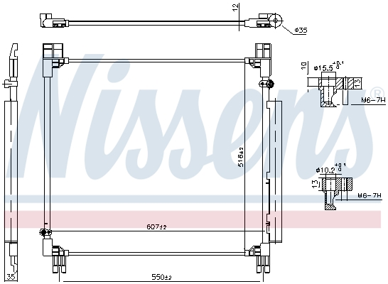 Конденсатор, кондиционер - 940799 NISSENS