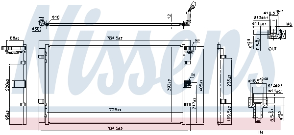 Condensatore, Climatizzatore - 940902 NISSENS