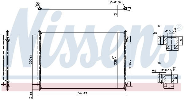 Condensatore, Climatizzatore - 940969 NISSENS