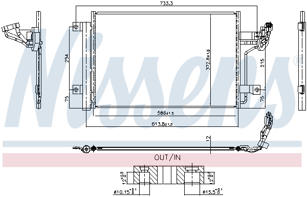 Condensatore, Climatizzatore - 940984 NISSENS