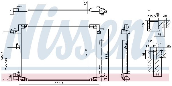 Condenser, air conditioning - 941001 NISSENS