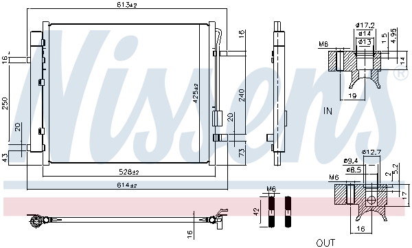 Condenser, air conditioning - 941028 NISSENS