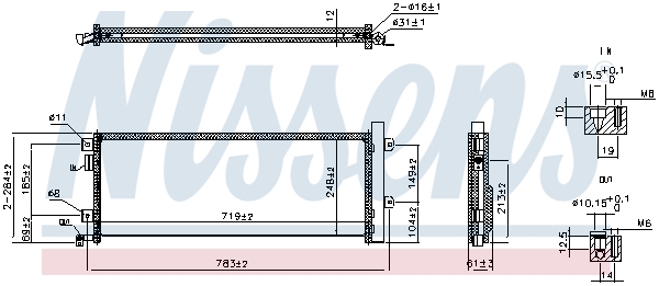 Condenser, air conditioning - 941347 NISSENS