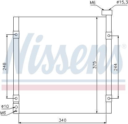 Конденсатор, кондиционер - 94290 NISSENS