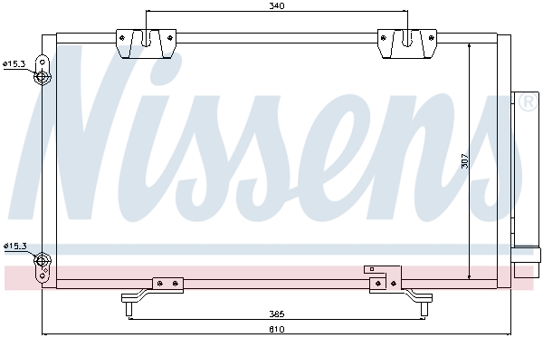Конденсатор, кондиционер - 94833 NISSENS