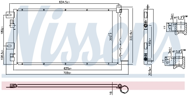 Condenser, air conditioning - 94591 NISSENS