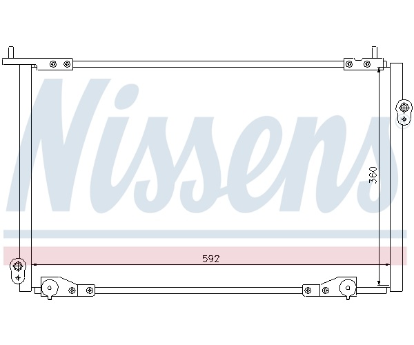 Condenser, air conditioning - 94736 NISSENS