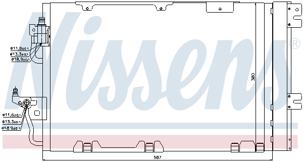 Condenser, air conditioning - 94809 NISSENS