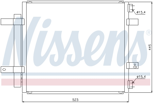 Condenser, air conditioning - 94866 NISSENS
