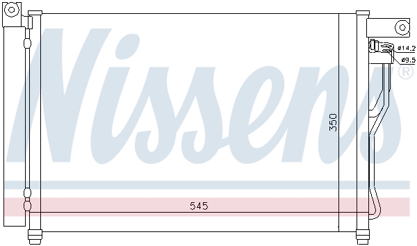 Конденсатор, кондиционер - 94895 NISSENS