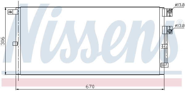Конденсатор, кондиционер - 94916 NISSENS