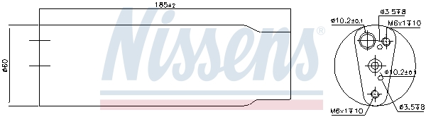 Осушитель, кондиционер - 95170 NISSENS