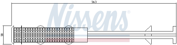 Осушитель, кондиционер - 95357 NISSENS