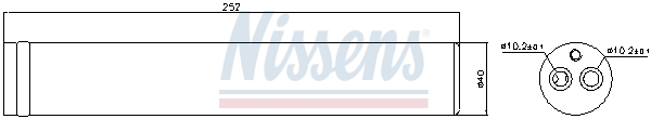 Осушитель, кондиционер - 95438 NISSENS