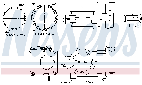 Corpo farfallato - 955096 NISSENS