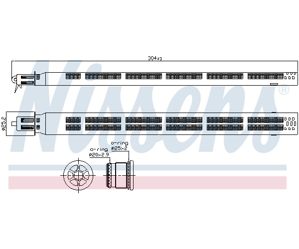 Dryer, air conditioning - 95745 NISSENS