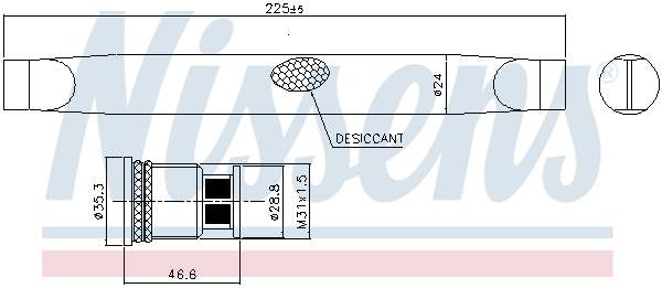 Dryer, air conditioning - 95786 NISSENS