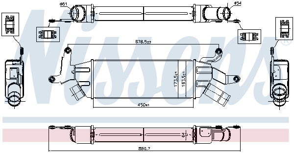 Intercooler - 96086 NISSENS