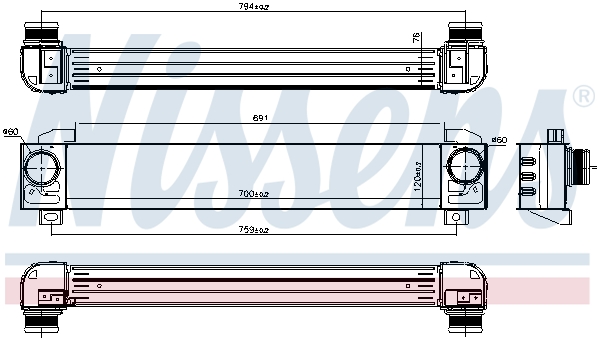 Intercooler - 96091 NISSENS