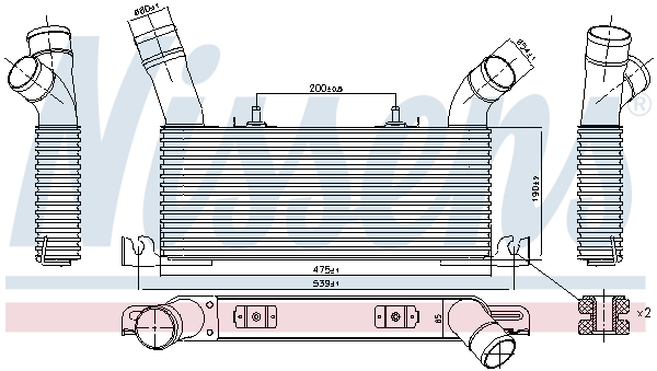Intercooler - 961006 NISSENS