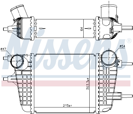 Intercooler - 961116 NISSENS