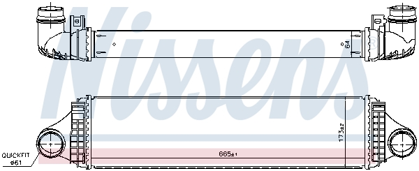 Intercooler - 961188 NISSENS