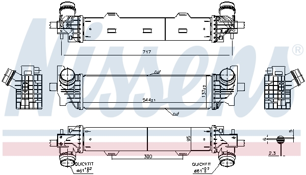 Intercooler - 961226 NISSENS