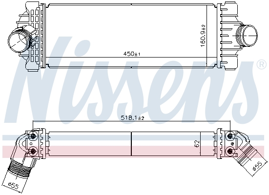 Intercooler - 961230 NISSENS