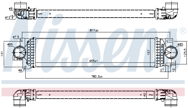 Intercooler - 961236 NISSENS