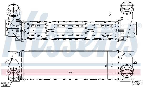 Intercooler - 961244 NISSENS