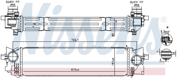 Intercooler - 961265 NISSENS