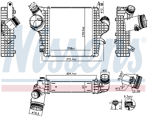 Intercooler - 961304 NISSENS
