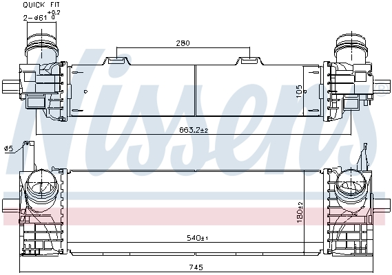 Intercooler - 961338 NISSENS