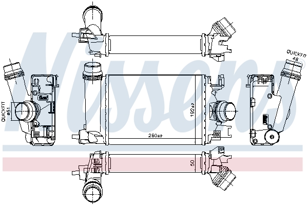 Intercooler - 961359 NISSENS