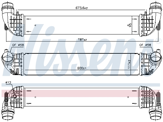 Intercooler - 96140 NISSENS
