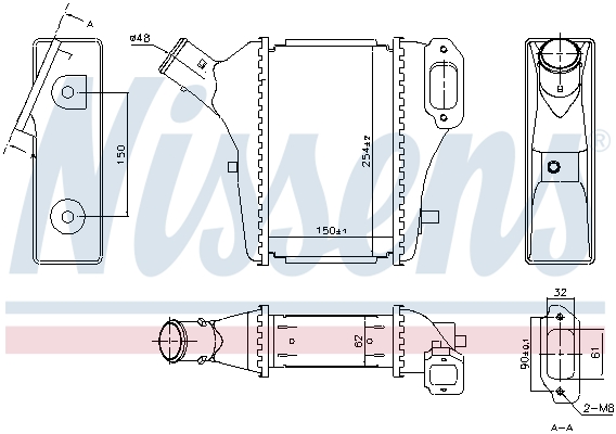 Intercooler - 961421 NISSENS