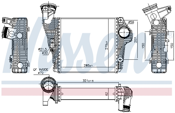 Intercooler - 961435 NISSENS